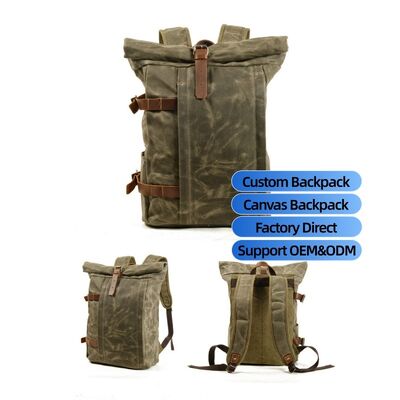 New Multi-Functional Anti-Theft Backpack Laptop Case Outdoor Hiking Splash-Resistant Canvas Travel Bag Casual Backpack with LOGO