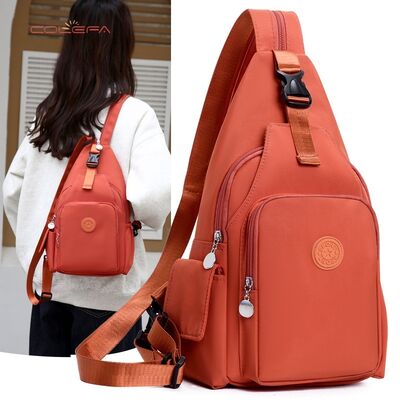 New Arrival In-Stock Outdoor Shoulder Bag Casual Large Capacity Oxford Fabric Crossbody Chest Bags Lightweight Dual-back Backpack