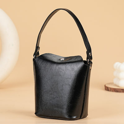 Retro Versatile Soft Leather Exquisite Cute Coin Purse Card Holder Women's Vegetable-Tanned Cowhide Mini Bucket Wallet