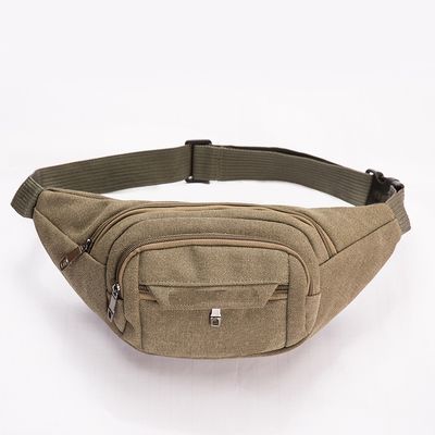 Canvas Waist Bag Durable Work Large Capacity Phone Keys Storage Perfect for Street Vendors Cashier's Purse Lightweight with LOGO