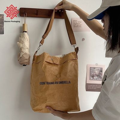 Customizable DuPont Paper Bags Washable Tear-Resistant Crossbody Vintage Bags Waterproof Eco-Friendly Material Tyvek Bags