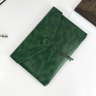 Direct-from-Factory PU Leather Business Briefcase A4-Paper-Size Large Capacity Document Office Bag Briefcase LOGO Available