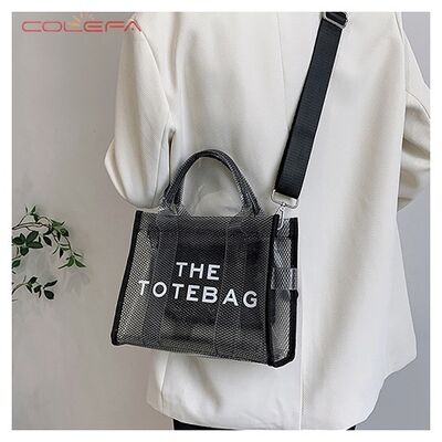 Spring 2026 PVC Clear Jelly Crossbody Bag Large Capacity Handled for Women New Fashionable Bag Versatile Shoulder Crossbody Bags