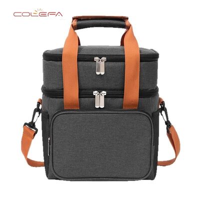 Customizable Double-Layer Insulated Bag Oxford Portable Bags Large Capacity Picnic Lunch Box Bag Wholesale with LOGO