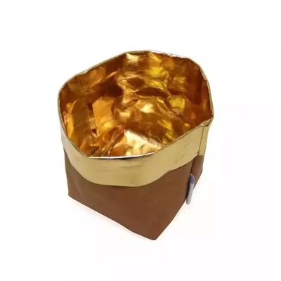 Custom Reusable Recycling Paper Bag Seedling Pots 0.55mm Washable Paper Bag For Plants