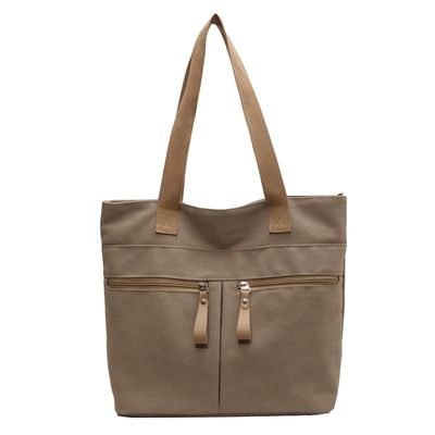 2026 custom wholesale high quality big heavy duty white canvas women bag blank plain cotton canvas tote bag with customi