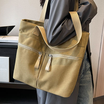 2026 custom wholesale high quality big heavy duty white canvas women bag blank plain cotton canvas tote bag with customi