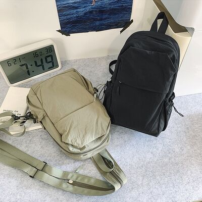 Versatile Dual-Use Nylon Chest Bag for Men and Women Outdoor Travel Hiking Backpack Lightweight Hiking Compact Printing Bag