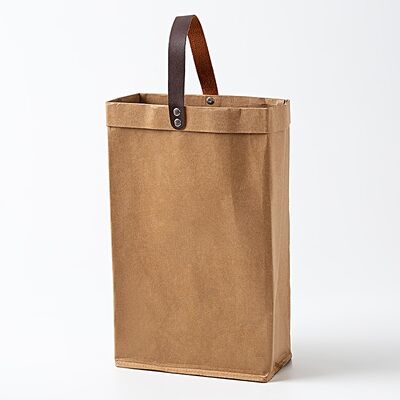 Water-Washed Kraft Kaper Bags with Logo Printing Available Wholesale Eco-Friendly Biodegradable Recyclable Paper Bags Trending