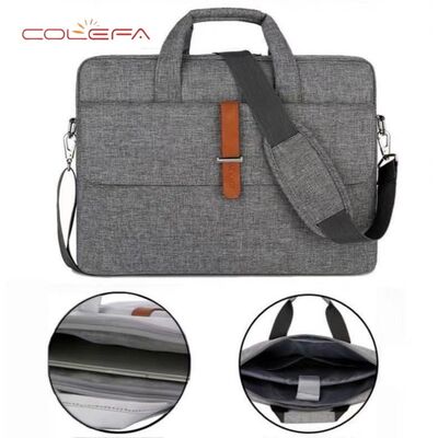 Women's 15.6-inch Splash-Resistant Laptop Sleeve with Large Capacity Oxford Crossbody Business Tote Bags with Custom LOGO