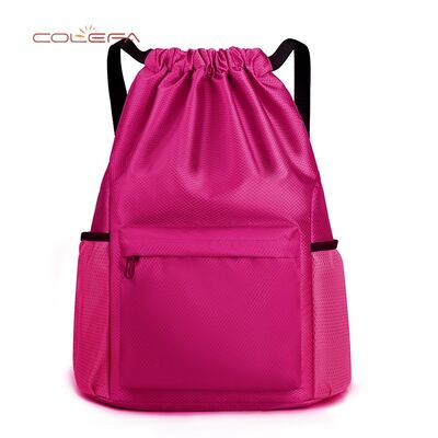Custom 600D Oxford Best-Selling Drawstring Backpack Waterproof Foldable Portable Sports Outdoor Mini Backpack Daily Storage Bags