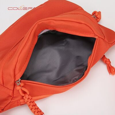 Nylon Casual Minimalist Chest Bag Orange Trendy 2026 New Style Sports Waist Bag Unisex Commuting Outing Versatile Shoulder Bag