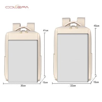 2026 Oxford Cloth Beige New Backpack Men's Premium Business Laptop Bag Casual Minimalist Large Capacity Notebook Backpacks