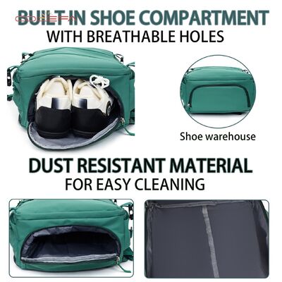 New Green Oxford Multi-Functional Backpack College Student Laptop Bag Travel Book Bag Waterproof Outdoor Short Trip Backpack