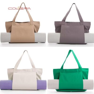 Colefa 2026 Best-Selling Yoga Pilates Mat Bags Canvas Tote Outdoor Exercise Gear Travel Yoga Mat Shoulder Bag with Custom LOGO