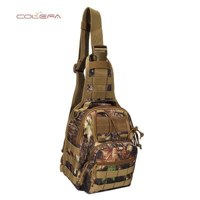 Camo Pattern Design Chest Bag Waterproof 900D Oxford Fabric Multi-Functional Outdoor Chest Bag Cycling & Hiking Crossbody Bag