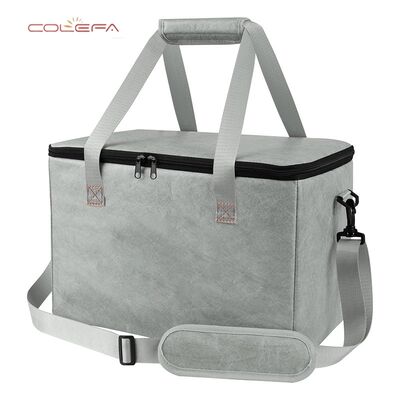 Factory Direct DuPont/Tyvek Paper BBQ Insulated Bag with Zipper Opening Large Capacity Meat Beverage Storage Insulated Bag