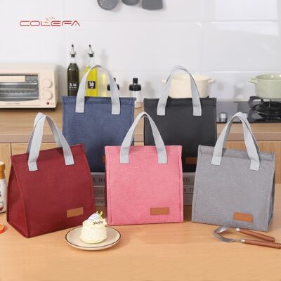 Thickened Aluminum Foil Lunch Bag Insulated Oxford Made Handheld Lunch Bags Carrier Waterproof Multi-Functional Commuting Bag