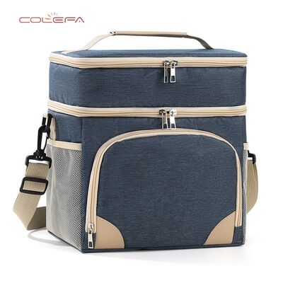 Hot-selling Insulated Lunch Bag Oxford Made Thickened Double-Layer Minimalist Outdoor Crossbody Ice Bag Handheld Lunch Box Bags