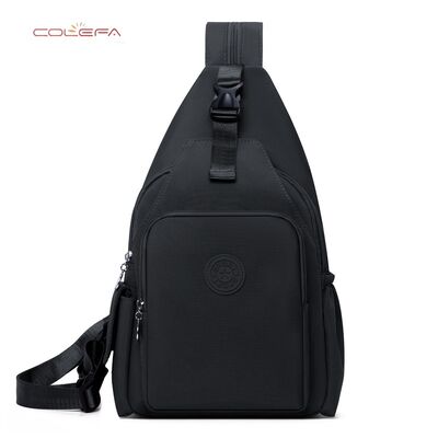 New Arrival In-Stock Outdoor Shoulder Bag Casual Large Capacity Oxford Fabric Crossbody Chest Bags Lightweight Dual-back Backpack