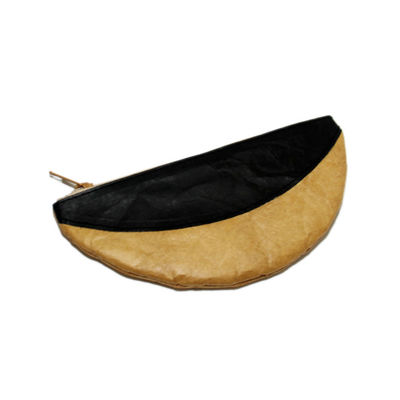 Moon Shape Tyvek Paper Wallet Zipper Easy Take Out For Girl Ladies Cute Purse