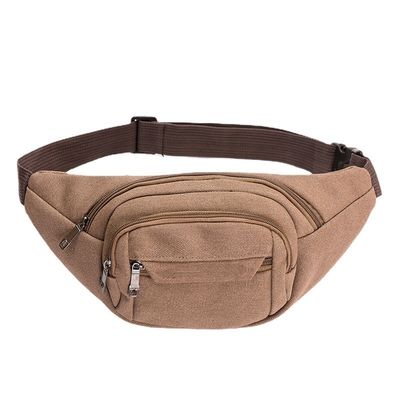 Canvas Waist Bag Durable Work Large Capacity Phone Keys Storage Perfect for Street Vendors Cashier's Purse Lightweight with LOGO