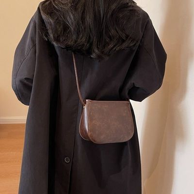 Trendy Small Bags for Women 2025 New Arrivals Fashionable Versatile Shoulder Crossbody Bag Vintage Bucket Bag Phone Pouch