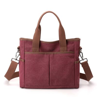 2026 New Style Women's Shoulder Bag Trendy Versatile Minimalist Fashionable Korean-Style Large Capacity Tote Crossbody Canvas Bag