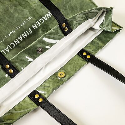 Customizable DuPont Paper Tote Bags with PVC Outer Washable Thickened Carry Bags Waterproof Tote bags Printed Patterns and Logos