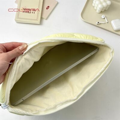 Customized Korean Cute Cloud Embroidery Pad Tablet Case 11/13/15-inch Laptop Storage Bags Polyester Made Lightweight with LOGO