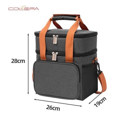 Customizable Double-Layer Insulated Bag Oxford Portable Bags Large Capacity Picnic Lunch Box Bag Wholesale with LOGO