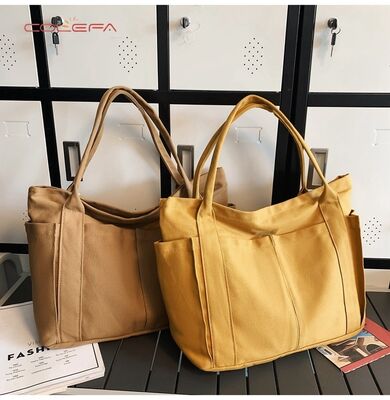 2026 New Canvas Tote Bags Handheld Shoulder Beach Bags Fabric Large Capacity for Women Custom-Made with Personalized LOGO