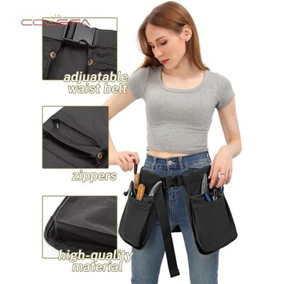 Riñonera con cremallera y múltiples bolsillos de poliéster, ligera, ajustada, kit de herramientas, multifuncional, para senderismo al aire libre, venta al por mayor