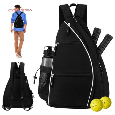 400D Tejido de Oxford Tenis Deportivo Bolsa de raqueta Mochila de almacenaje Bolsa de almacenaje Mochila portátil transpirable Contenedor con logotipo personalizado