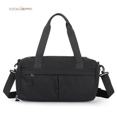 Bolsa de yoga y fitness nueva, tela de nailon impermeable, diseño de separación húmeda/seca, bolsa de entrenamiento deportivo de gran capacidad, bolsa informal para viajes cortos